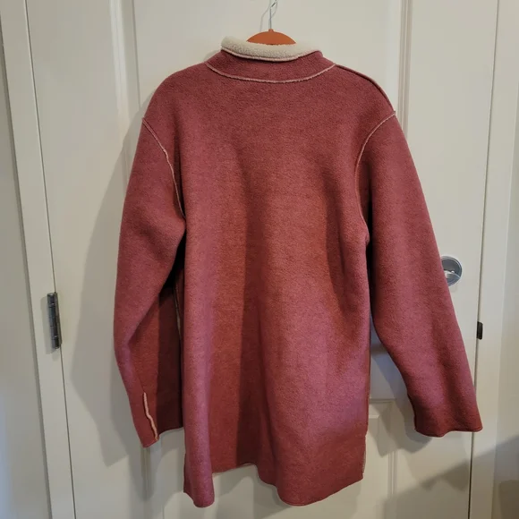 Denim&Co Women's Sherpa Lined Car Coat - Picture 3 of 4